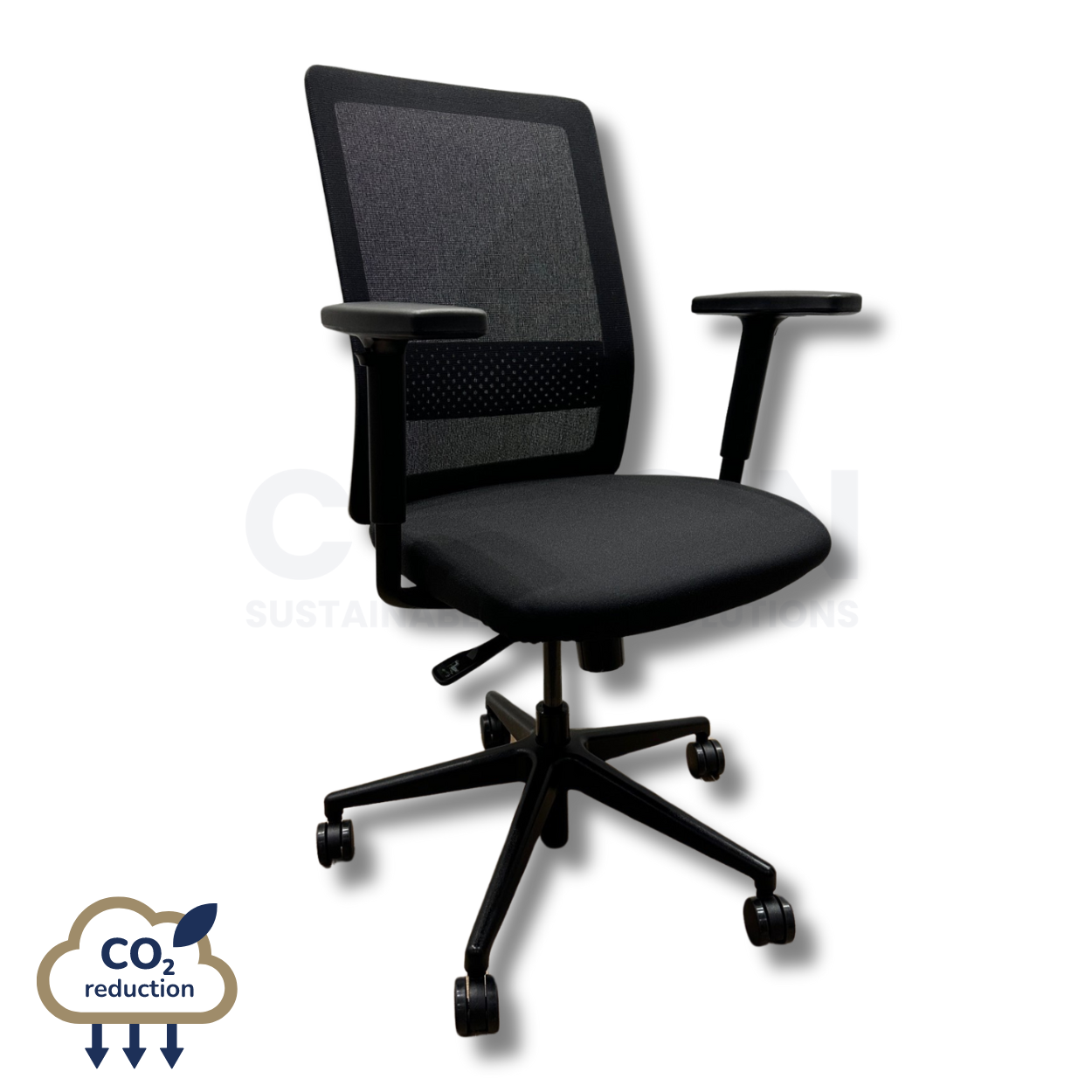 Used Bestuhl S30B Chair Black White 36kg CO2e