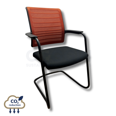 Interstuhl - Hero Cantilever Meeting Chair - Red/Black