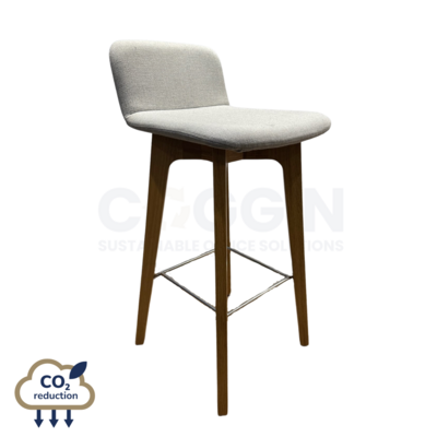 Lyndon Design - Agent Bar Stool - Grey/Oak Lyndon Design - Agent Bar Stool - Grey/Oak