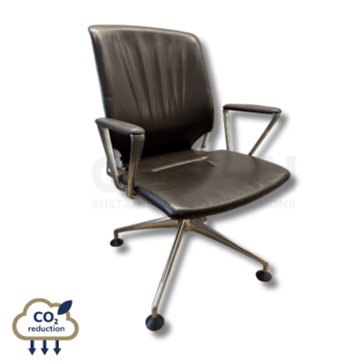 Vitra - Meda Conference Chair - Brown Leather