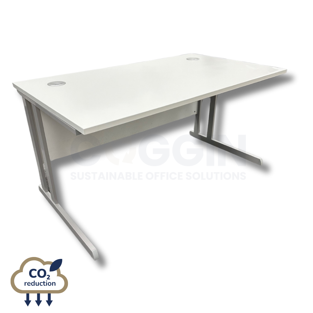 Rectangular Desk - 1400mm - Light Grey
