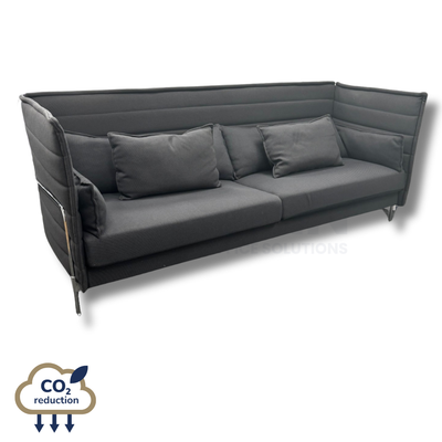 Vitra - Alcove Sofa - Two-Seater Lowback - Dark Grey Vitra - Alcove Sofa - Two-Seater Lowback - Dark Grey