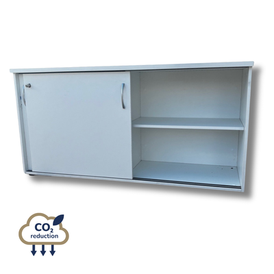Sliding Door Cupboard - 730mm - White Sliding Door Cupboard - 730mm - White