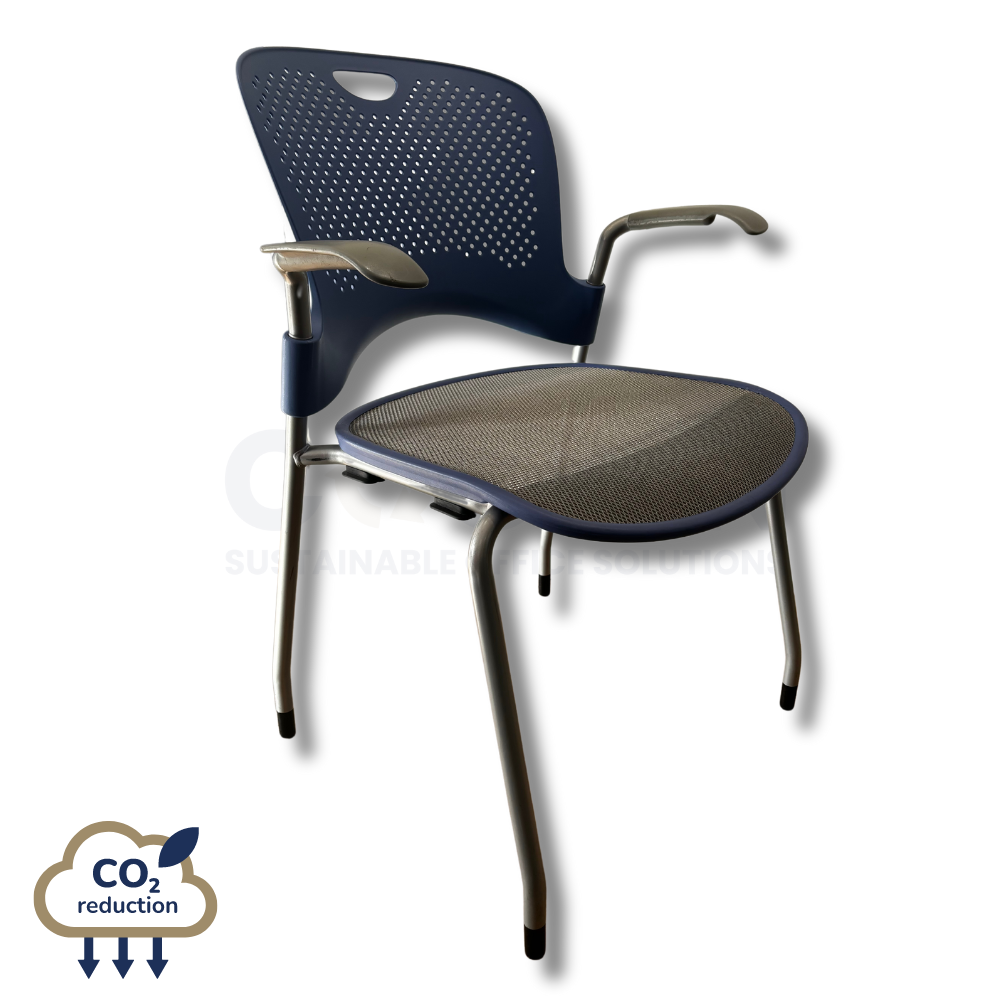 Herman Miller - Caper - Meeting Chair - Blue/Grey Mesh