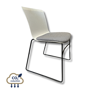 Meeting chair - White/Grey - Chrome Base Meeting chair - White/Grey - Chrome Base