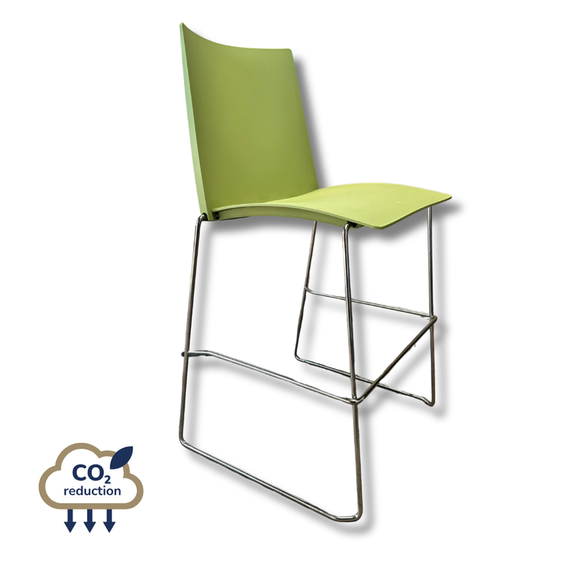 Plastic - High Stool - Green