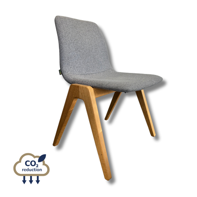 Naughtone - Viv Dining Chair - Grey/Oak Naughtone - Viv Dining Chair - Grey/Oak