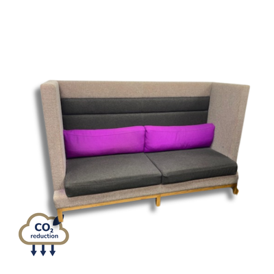 Lyndon High Back Sofa - Grey/Purple Lyndon High Back Sofa - Grey/Purple