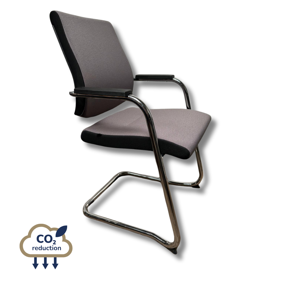 Sedus - Stackable Cantilever Meeting Chair- Grey