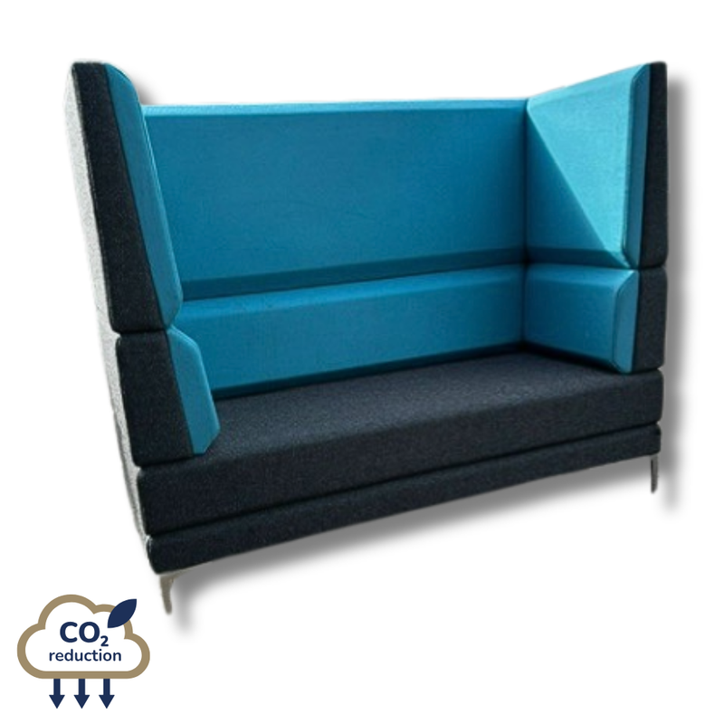 Highback Booth - Blue/Grey