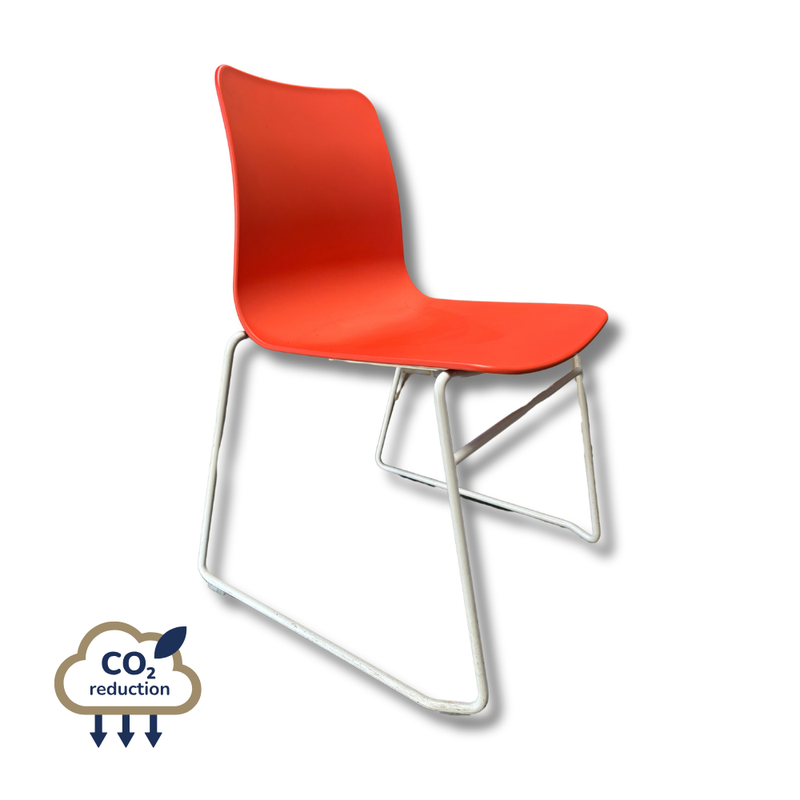 Plastic - Canteen Chair - Orange