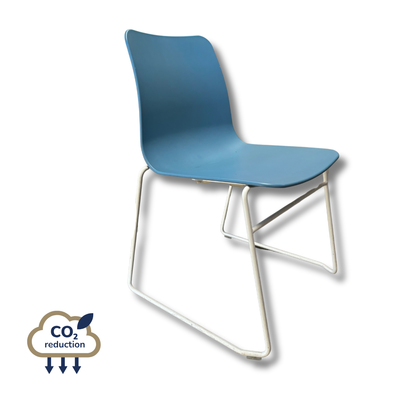 Plastic - Canteen Chair - Blue Plastic - Canteen Chair - Blue