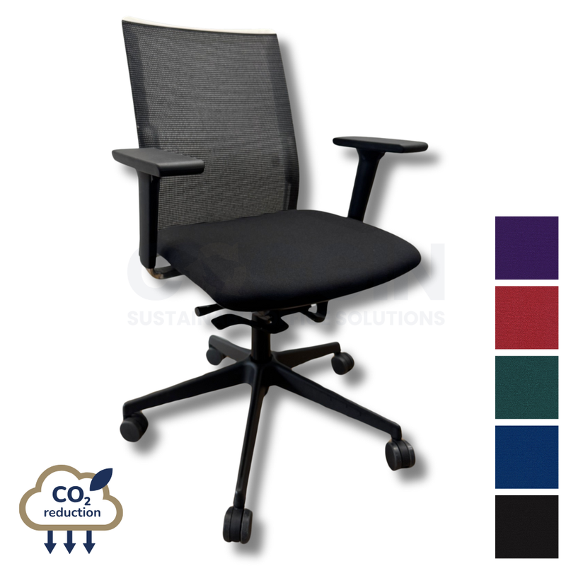 Mesh Office Chair - Black/White Frame Mesh Office Chair - Black/White Frame