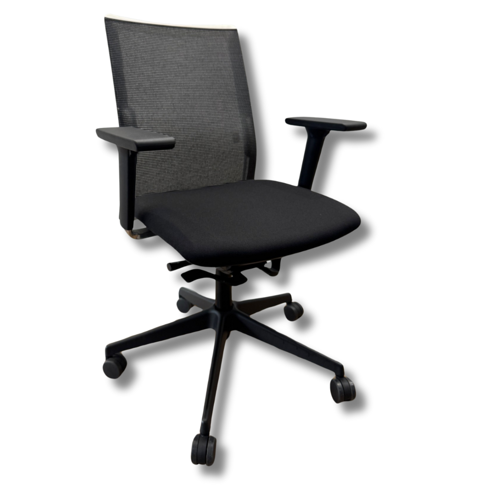 Mesh Office Chair - Black/White Frame