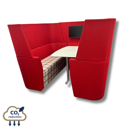 Orangebox Away From The Desk Booth - Red Orangebox Away From The Desk Booth - Red