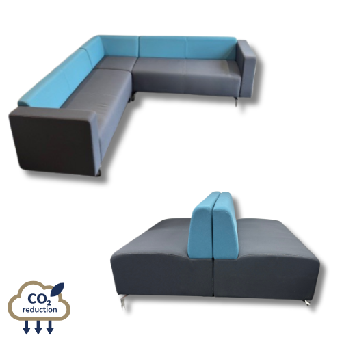 Modular Seating - Blue/Grey