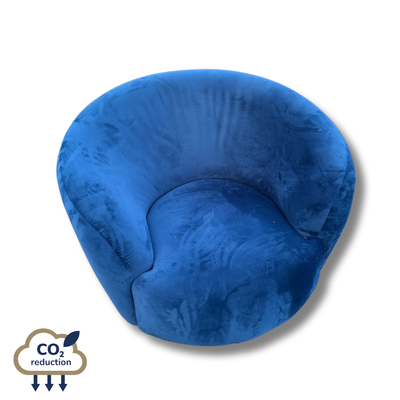 Velvet Tub Chair - Blue