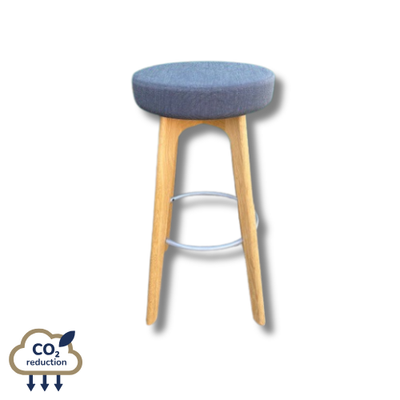 Connection - High Stool - Blue/Oak