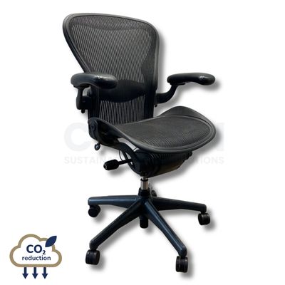 Herman Miller Aeron Chair - Size B - Graphite - Classic