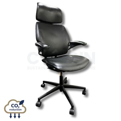 Humanscale - Freedom Chair with Headrest - Black Vinyl
