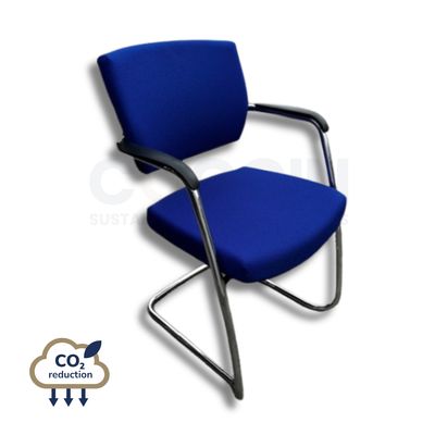 Stackable Cantilever Meeting Chair - Royal Blue