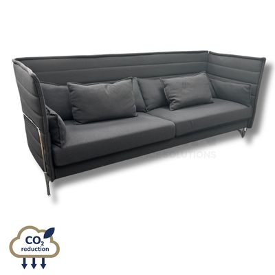 Vitra - Alcove Sofa - Two-Seater Lowback - Dark Grey