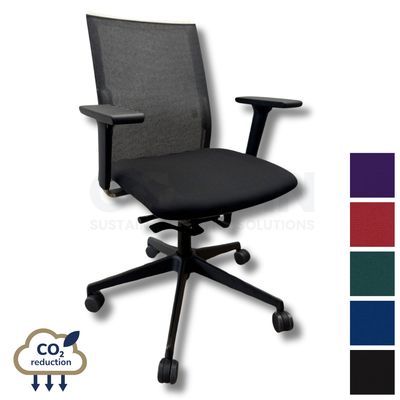 Mesh Office Chair - Black/White Frame