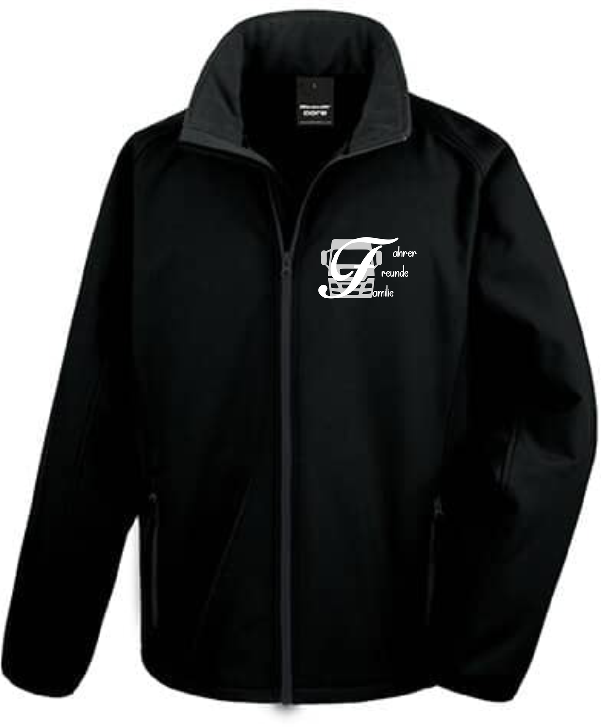 Softshelljacke mit Aufdruck