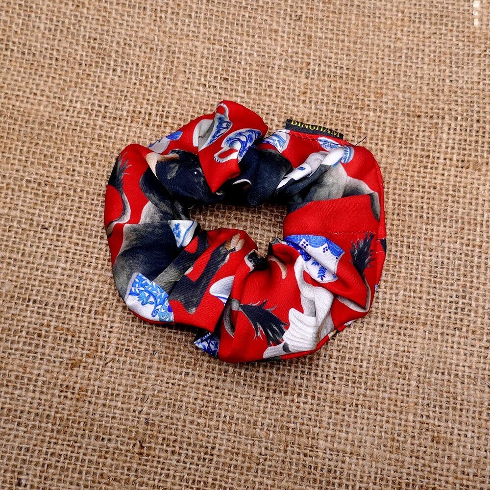 Like a Bull in a China Shop Scrunchie ...red