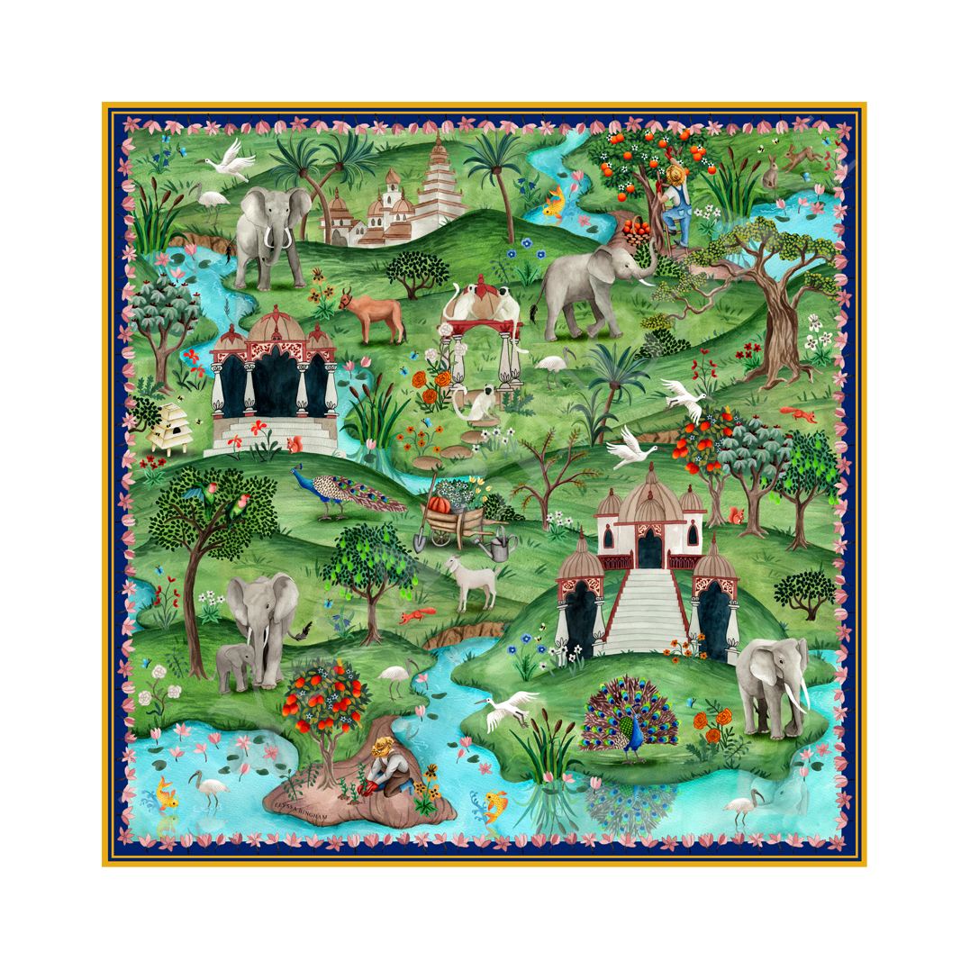 Royal Retreat Georgette Scarf
