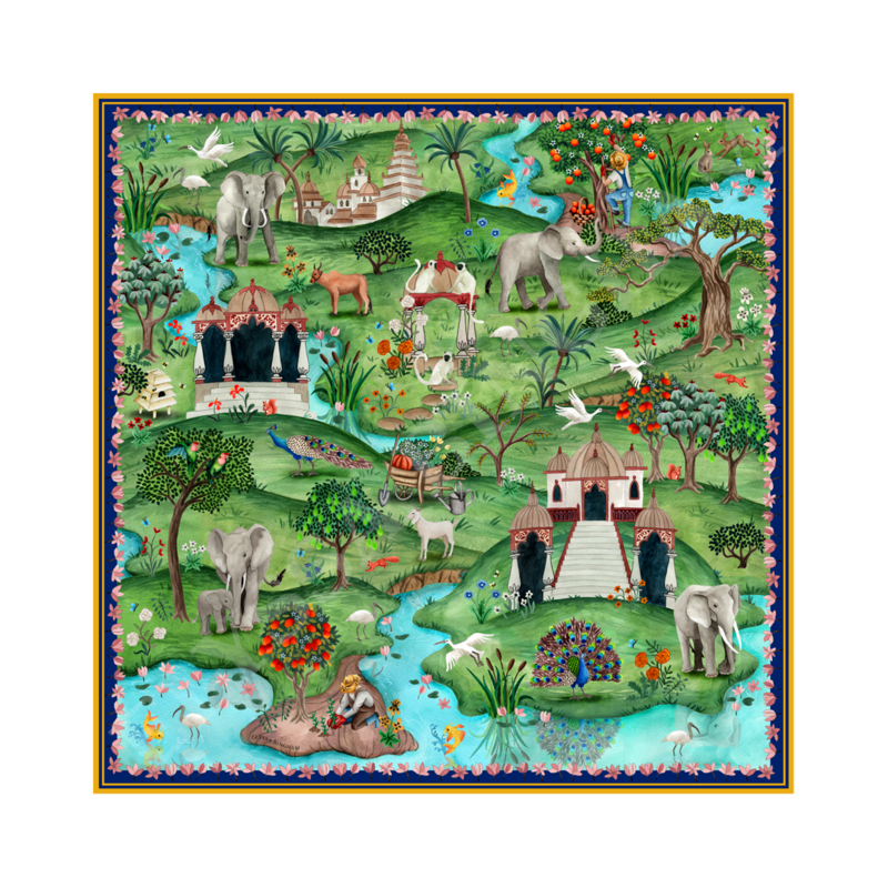 Royal Retreat Georgette Scarf