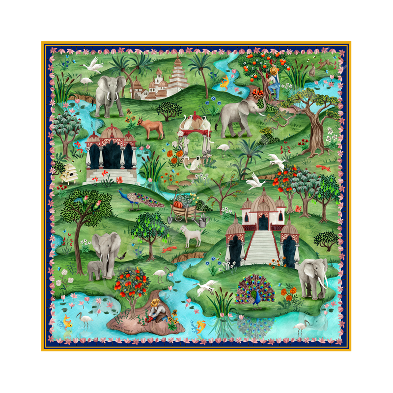 Royal Retreat Silk Scarf