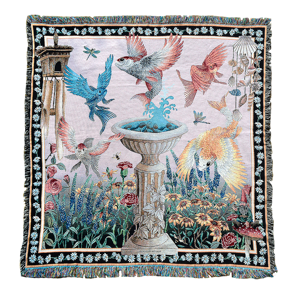 Pisces Volantes Tapestry Blanket