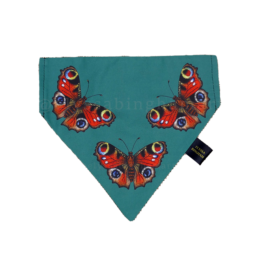 Peacock Butterfly Pet Bandana