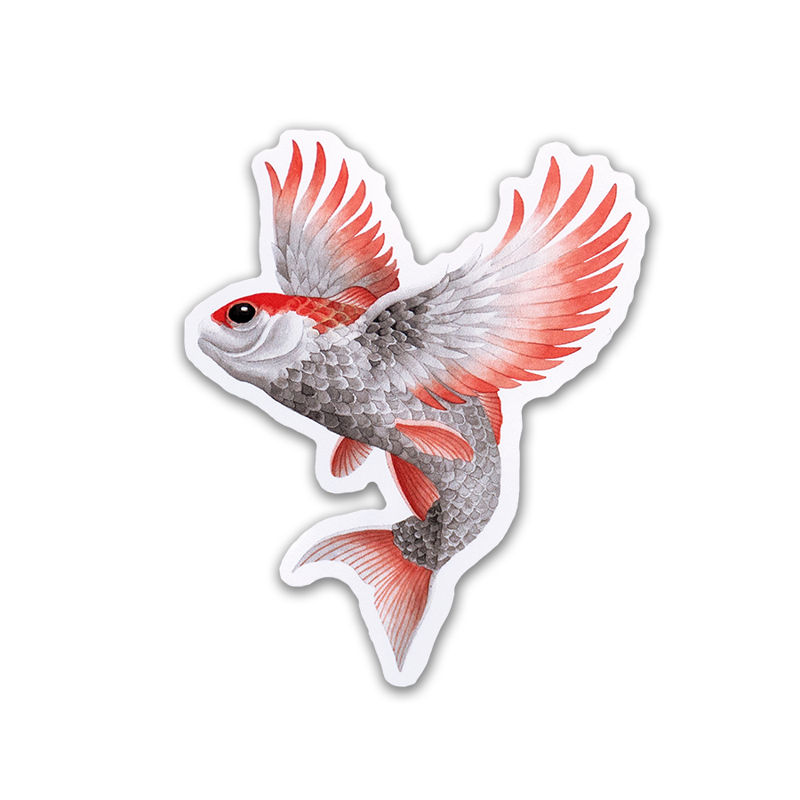 Flying Fish I Sticker