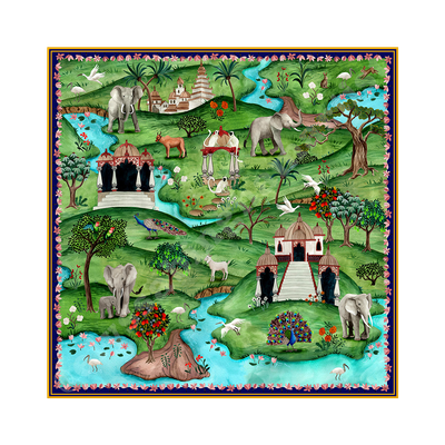 Royal Retreat Silk Scarf ...version 1