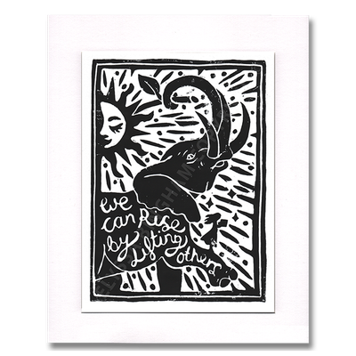 We Can Rise Lino Print We Can Rise Lino Print