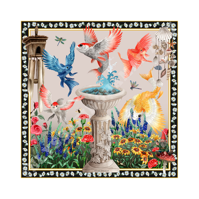 Pisces Volantes Silk Scarf Pisces Volantes Silk Scarf