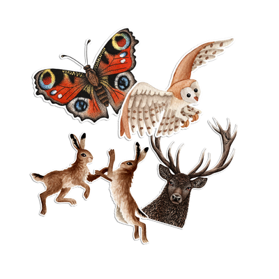 Woodland Walk ...sticker pack