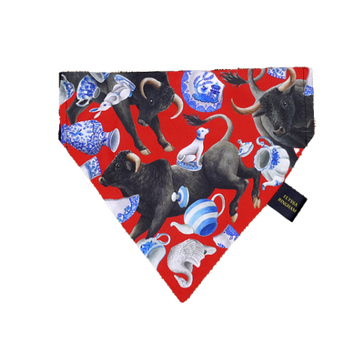 Like a Bull in a China Shop Pet Bandana ...red
