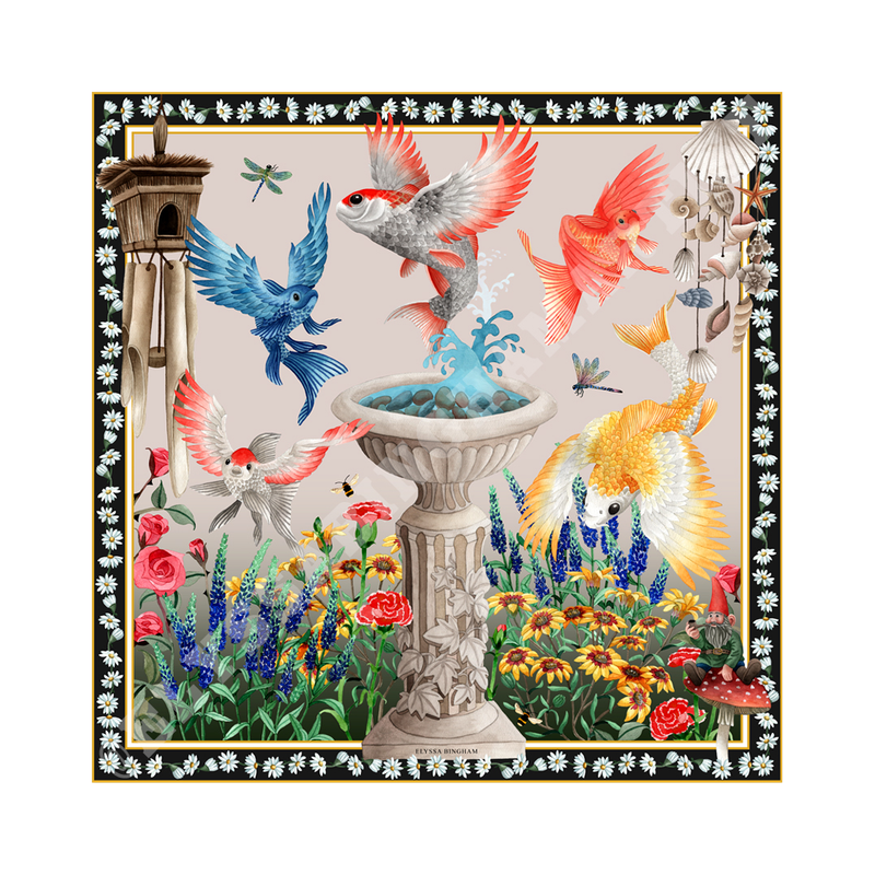 Pisces Volantes Georgette Scarf