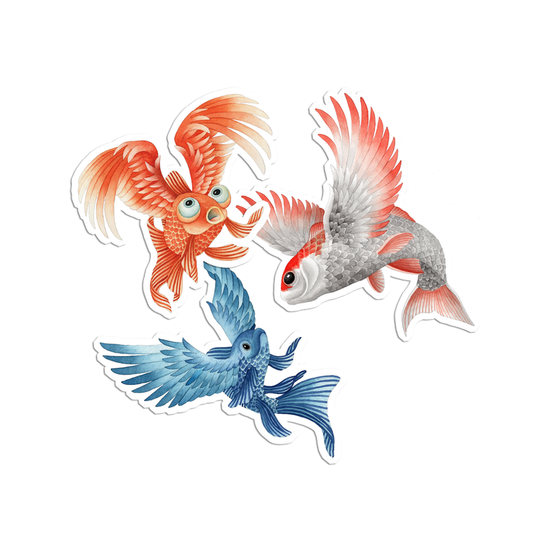 Flying Fish ...sticker pack