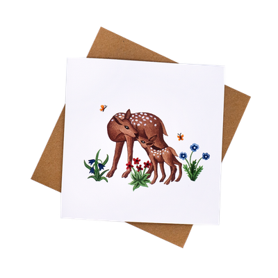 A Mother & Her Fawn A Mother & Her Fawn