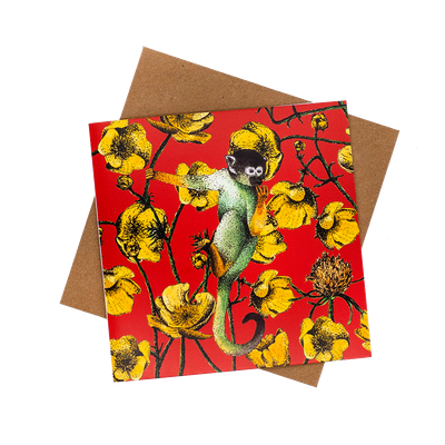 Monkey & Buttercups ...red
