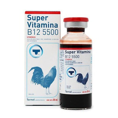 SUPER VITAMINA B12 5500 GALLOS 30ML (TORNEL)