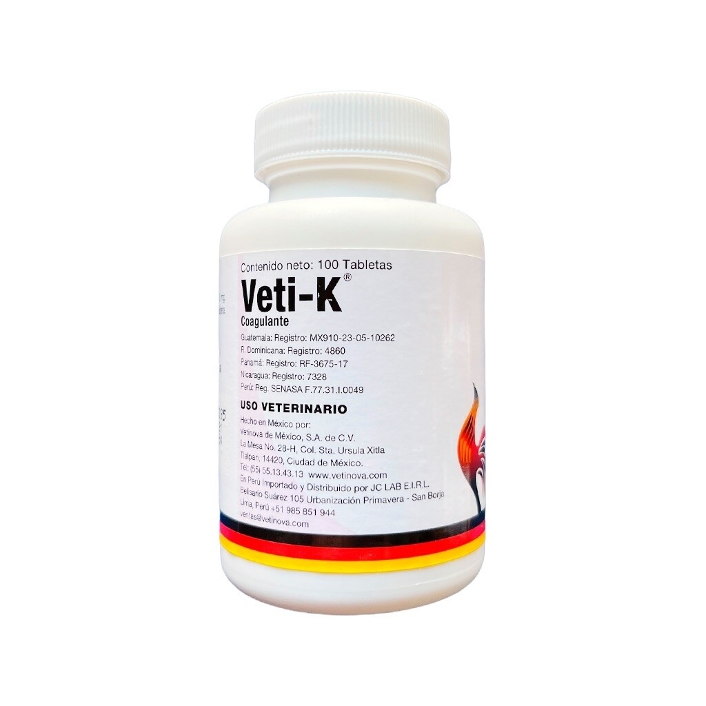 VETI-K 100 TABLETAS
