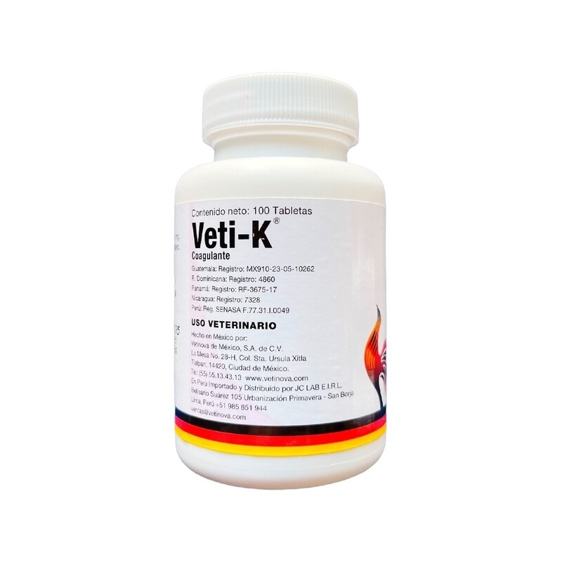 VETI-K 100 TABLETAS