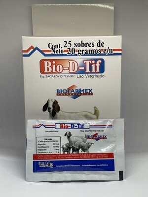 BIO D TIF SOBRE 20G