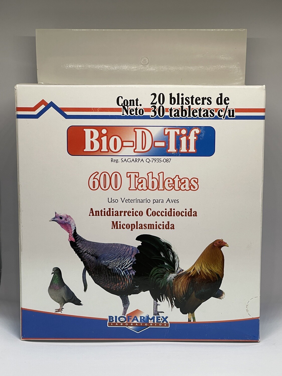 BIO D TIF CAJA 600 TABLETAS