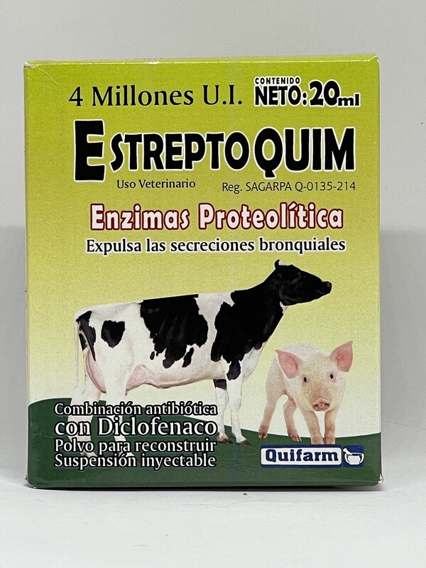 ESTREPTO QUIM 4 MILLONES U.I. 30 ML